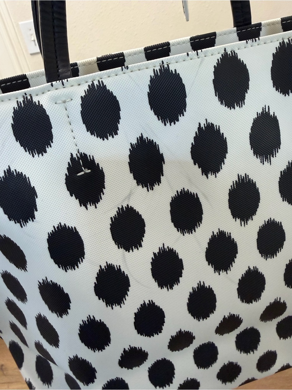 kate spade Black and White Polka Dot Tote - Picture 5 of 12
